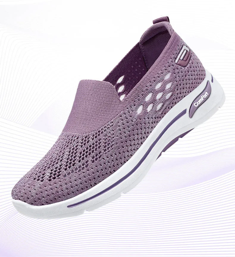 Comfortable Memory Foam Slip-On Sneakers with Breathable Design
