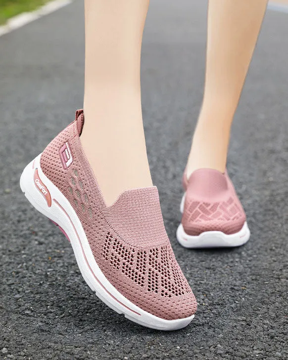 Comfortable Memory Foam Slip-On Sneakers with Breathable Design