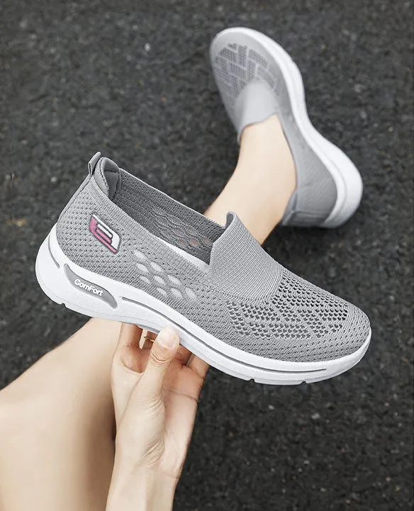 Comfortable Memory Foam Slip-On Sneakers with Breathable Design