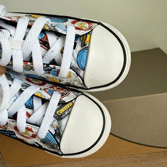 Converse Taylor All Star Hi Top‘Happy Hoops’ Toddler Sneakers- SZ 10 C