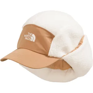 Cragmont Fleece Trapper Hat, White/Almond Butter