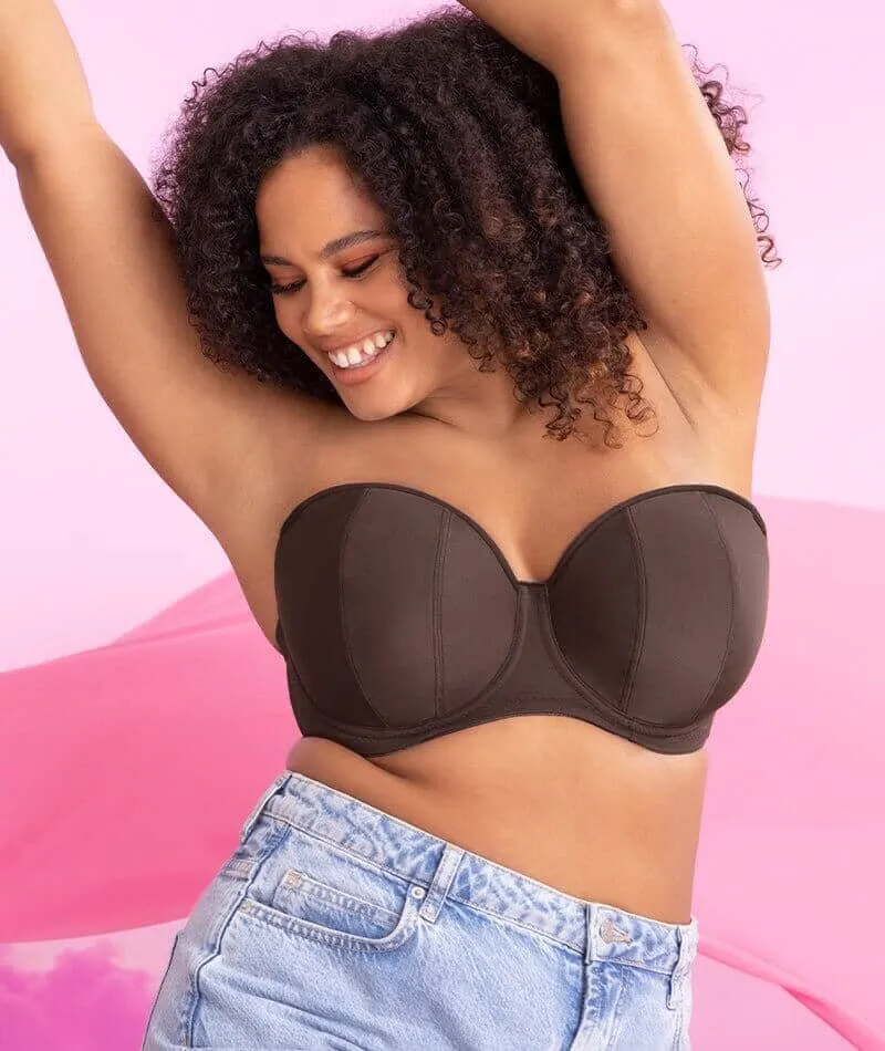 Curvy Kate Luxe Strapless Bra - Cocoa