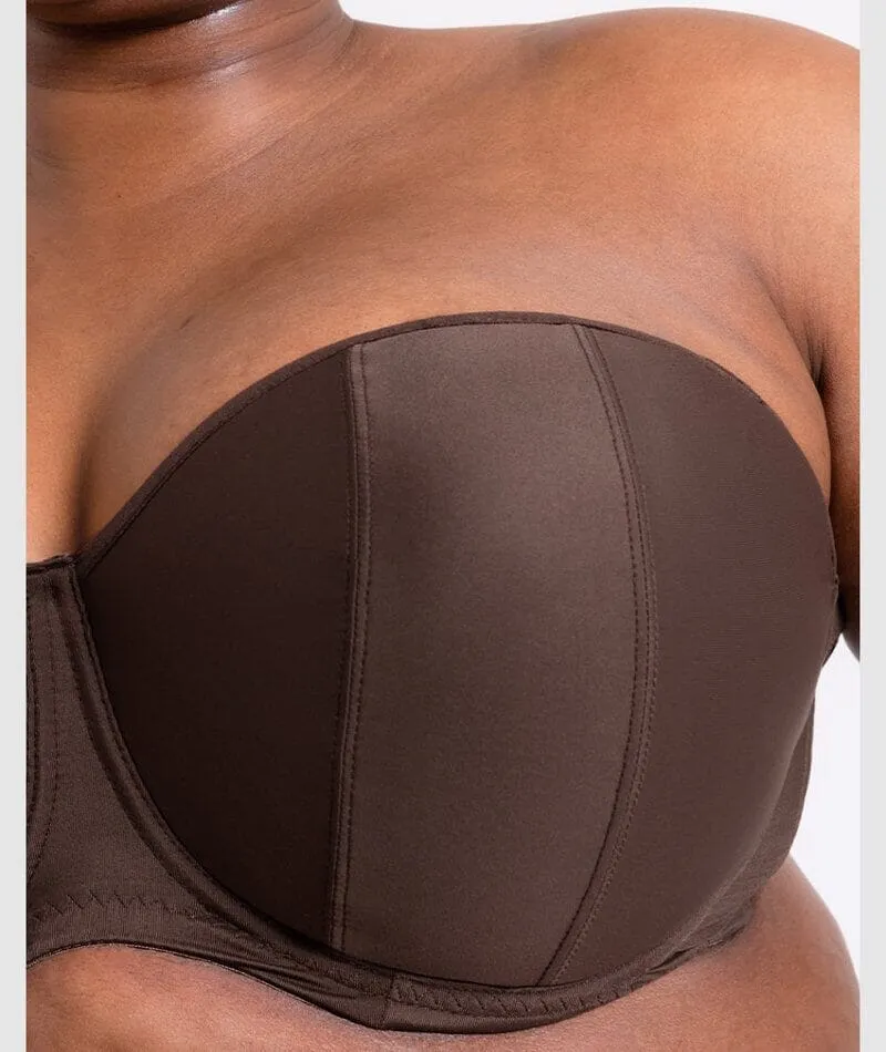Curvy Kate Luxe Strapless Bra - Cocoa