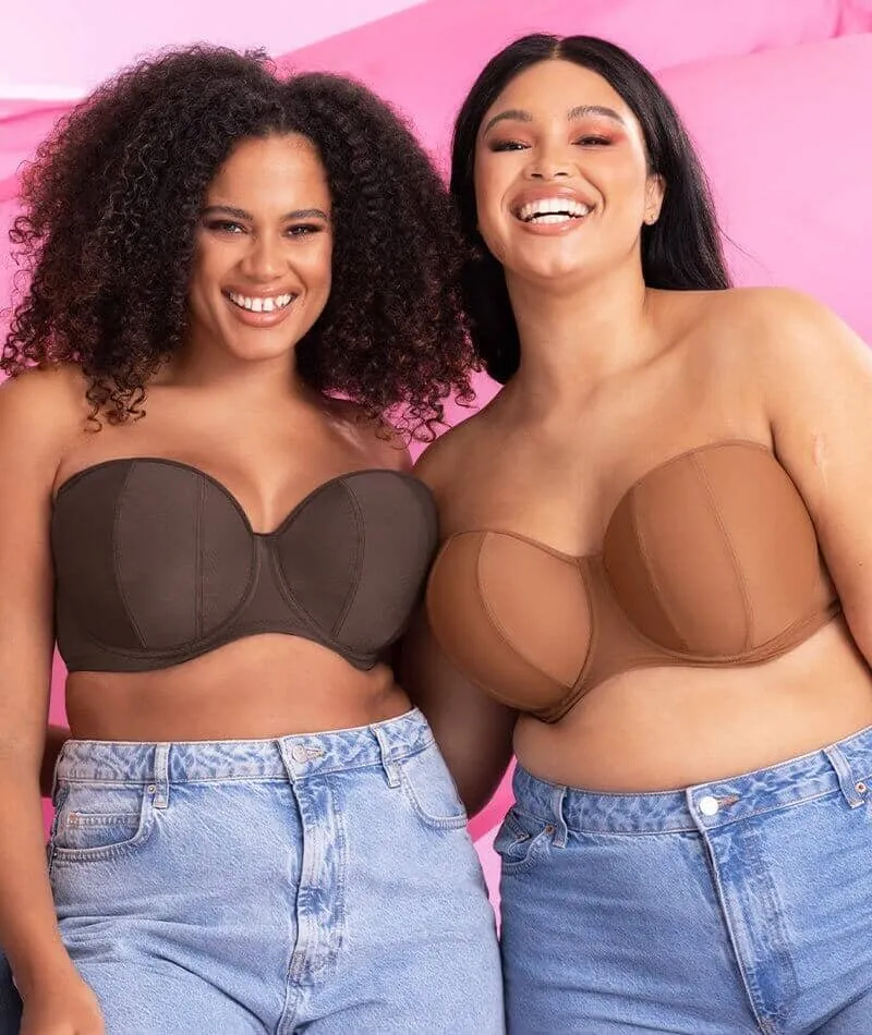 Curvy Kate Luxe Strapless Bra - Cocoa