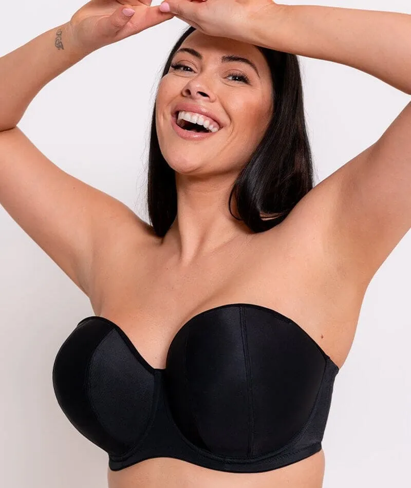 Curvy Kate Luxe Strapless Bra - Jet Black