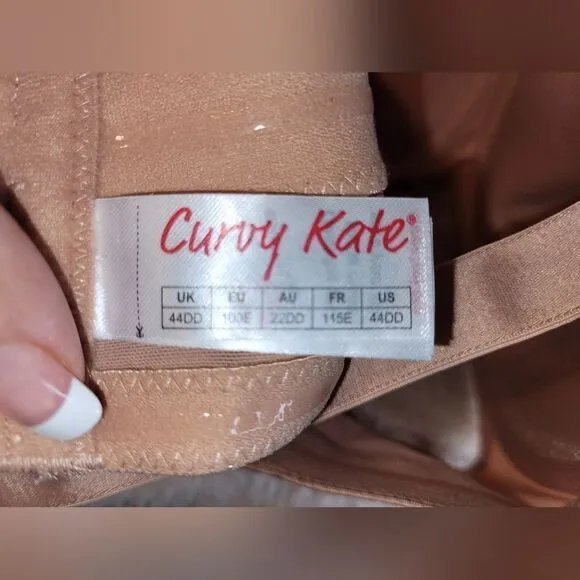 Curvy Kate Smoothie Strapless Moulded Bra Latte, Beige, sz 44DD; NWT