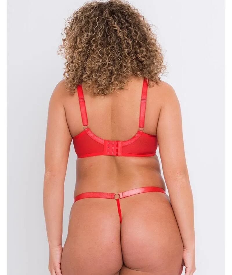 Curvy Kate Stand Out Scooped Plunge Bra - Fiery Red