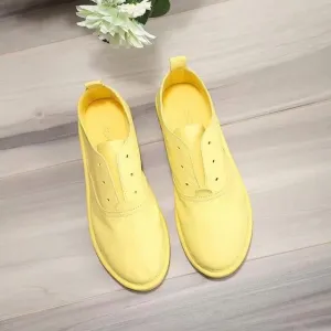 Customized Women Sneakers Genuine Leather Trainers White Shoes