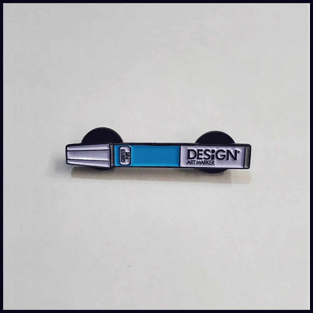 Design Art Marker v2.0 (Sky Blue Edition) - Enamel Pin