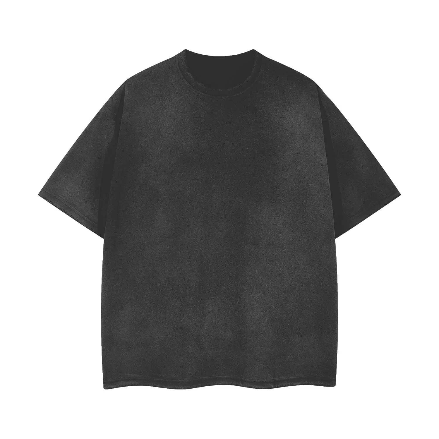 Dilbaa Two Spirit Pride Navajo Nation Streetwear Graphic Tee on Black Gray Vintage Wash Frayed T-Shirt - 260 GSM