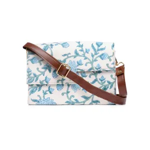 EARTH LOTUS JAAL COTTON PRINTED BOX BAG