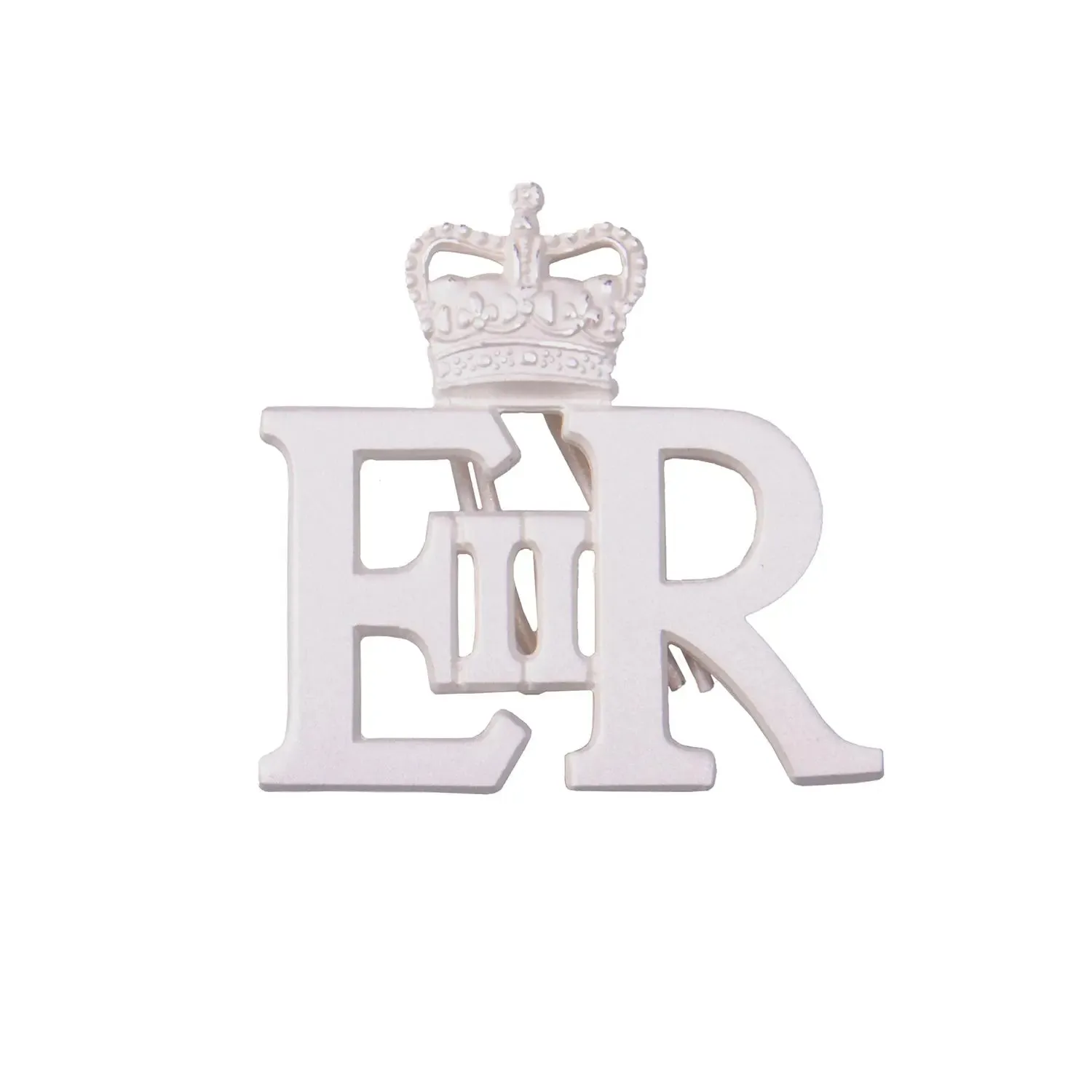 EIIR with Crown Cypher Silver Badge Soft Prongs Royal Navy