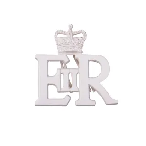 EIIR with Crown Cypher Silver Badge Soft Prongs Royal Navy