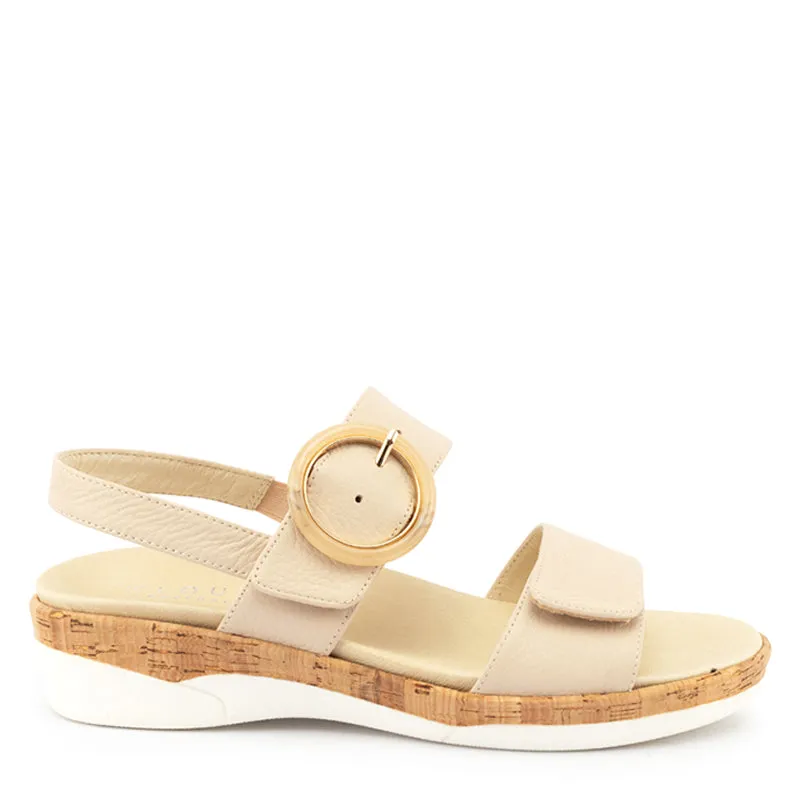 ELOISE PEBBLE - NUDE LEATHER FS