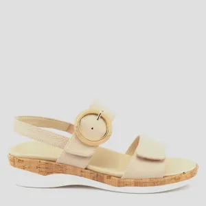 ELOISE PEBBLE - NUDE LEATHER FS