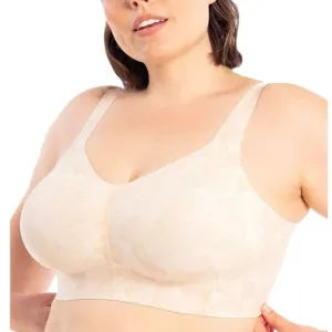 Evelyn &amp; Bobbie BEYOND Adjustable Bra Champagne Ginkgo women’s plus size 3XL