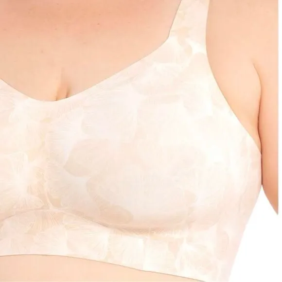 Evelyn &amp; Bobbie BEYOND Adjustable Bra Champagne Ginkgo women’s plus size 3XL