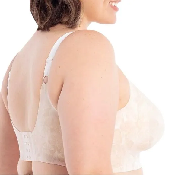 Evelyn &amp; Bobbie BEYOND Adjustable Bra Champagne Ginkgo women’s plus size 3XL