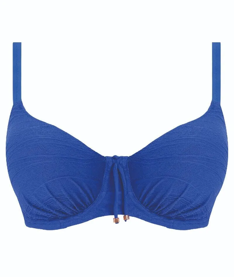 Fantasie Swim Beach Waves Underwire Gathered Full Cup Bikini Top - Ultramarine