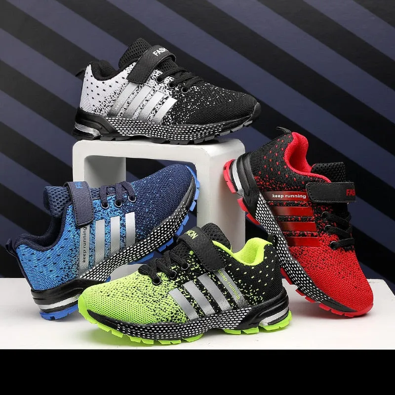Fashion Sports Boys Sneakers Hook&Loop Kids
