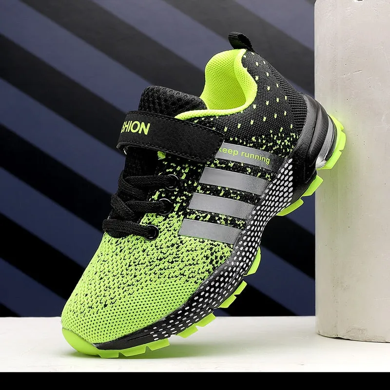 Fashion Sports Boys Sneakers Hook&Loop Kids