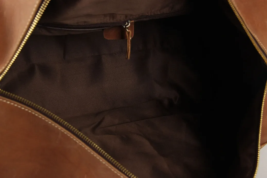 Flash Sale Handmade Full Grain Leather Duffle Bag, Travel Bag, Overnight Bag