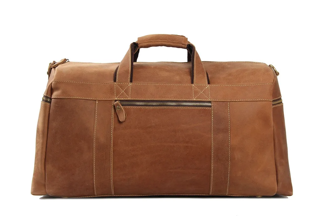 Flash Sale Handmade Full Grain Leather Duffle Bag, Travel Bag, Overnight Bag