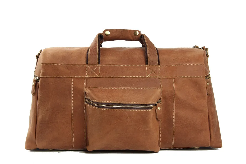 Flash Sale Handmade Full Grain Leather Duffle Bag, Travel Bag, Overnight Bag