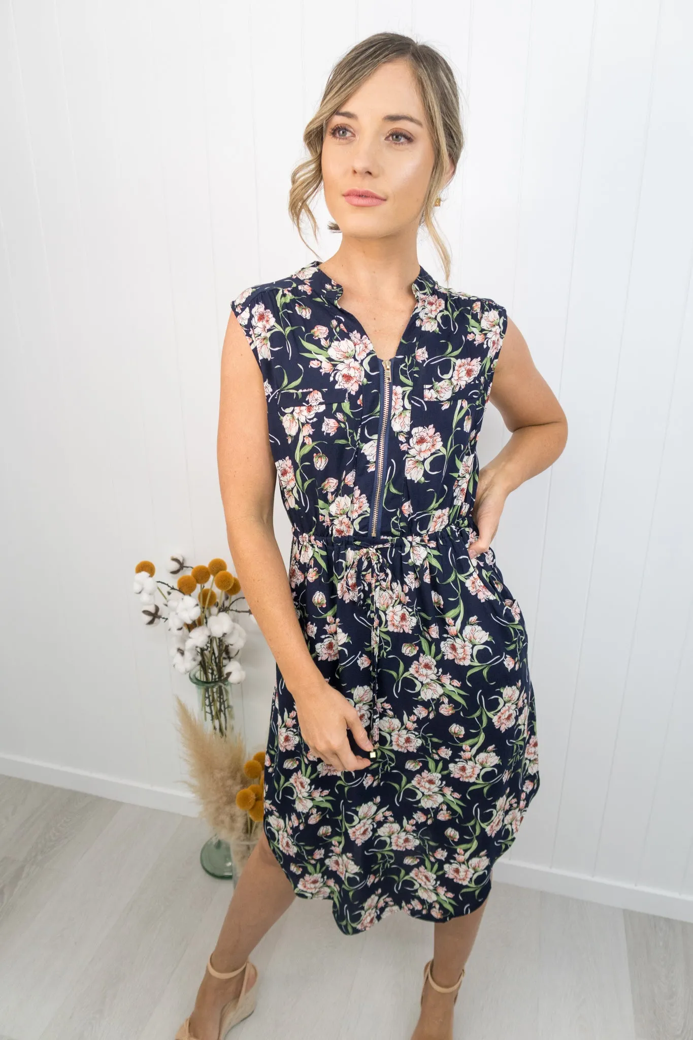 Frankie Dress -Navy