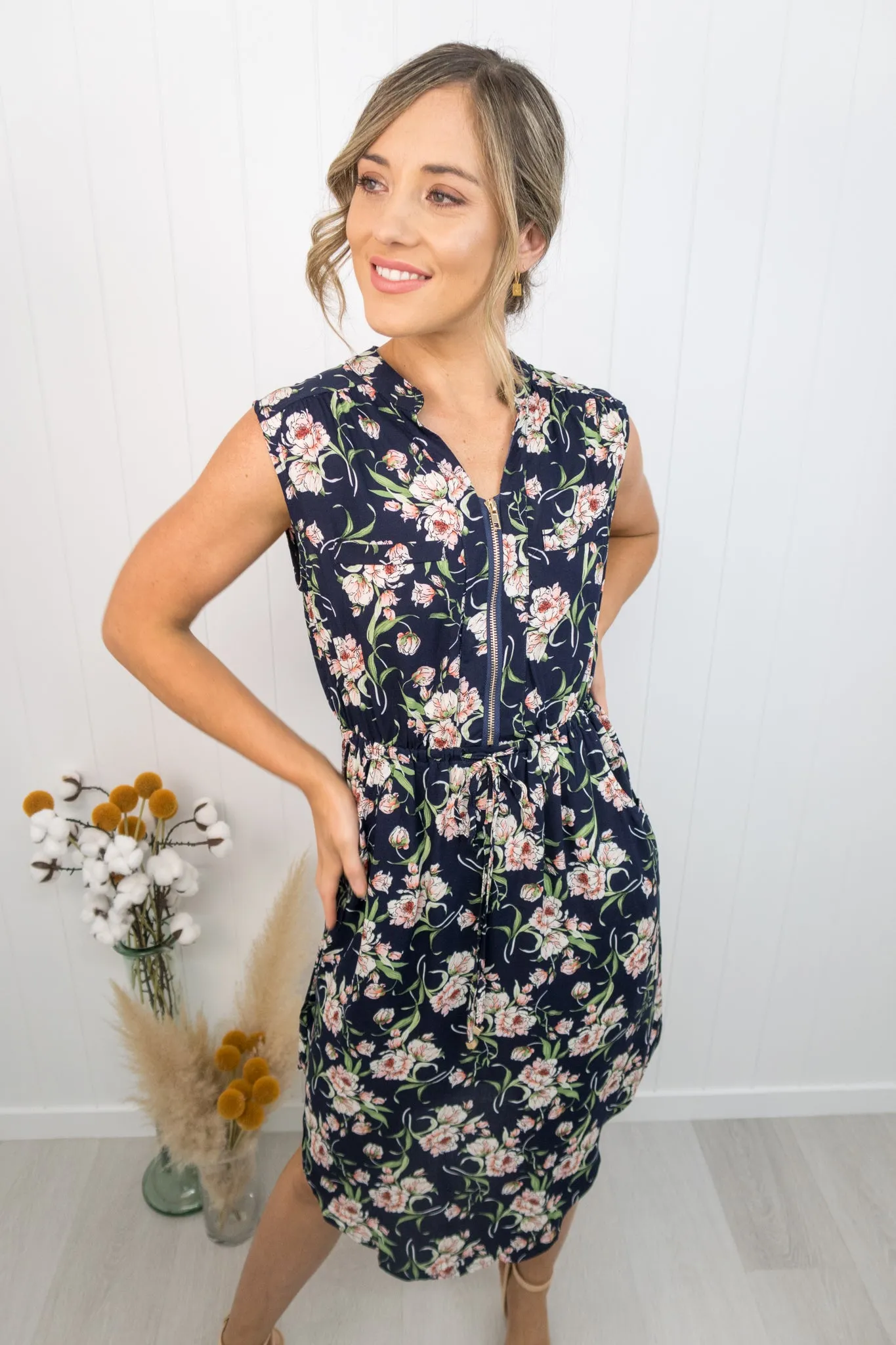 Frankie Dress -Navy