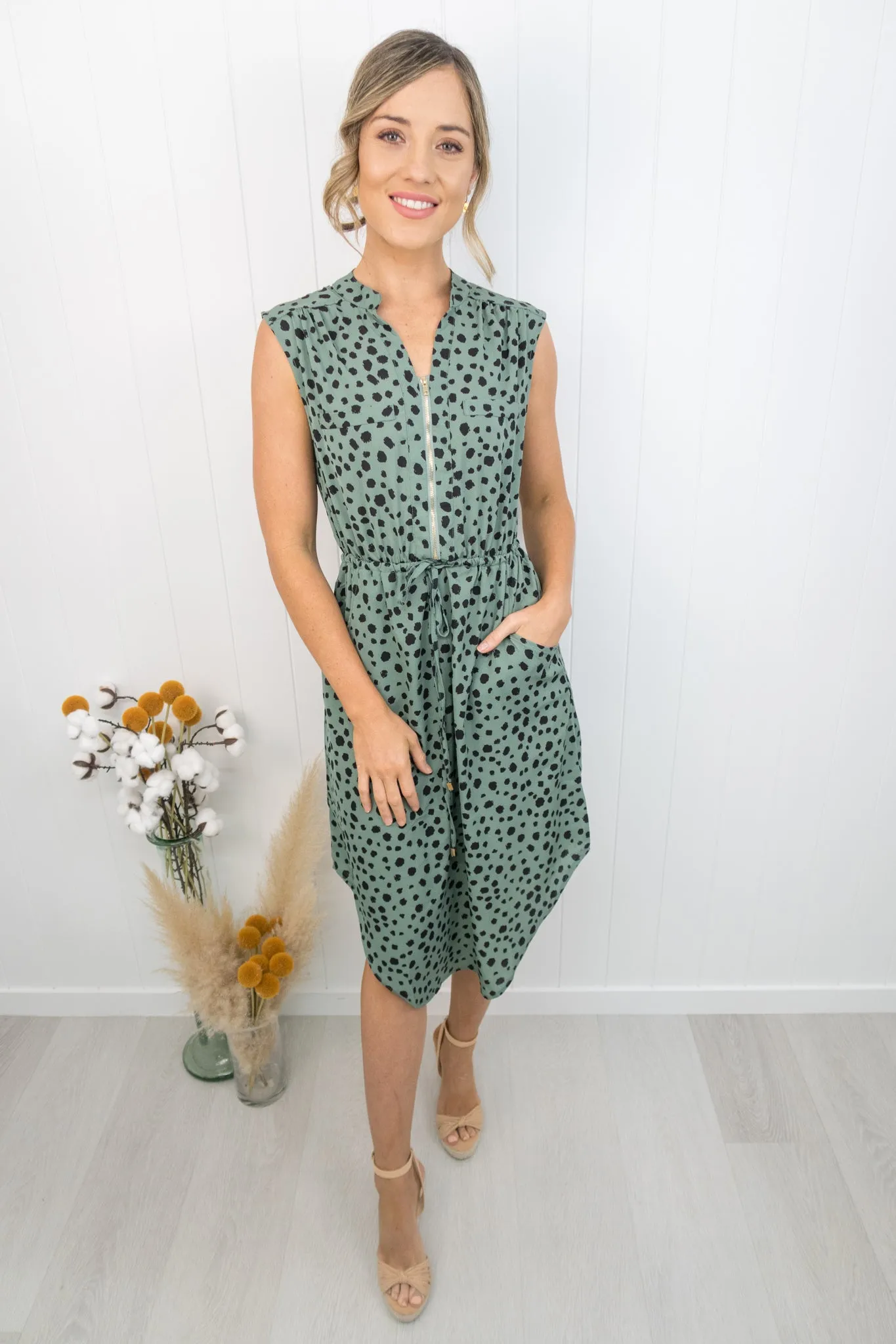Frankie Dress -Sage