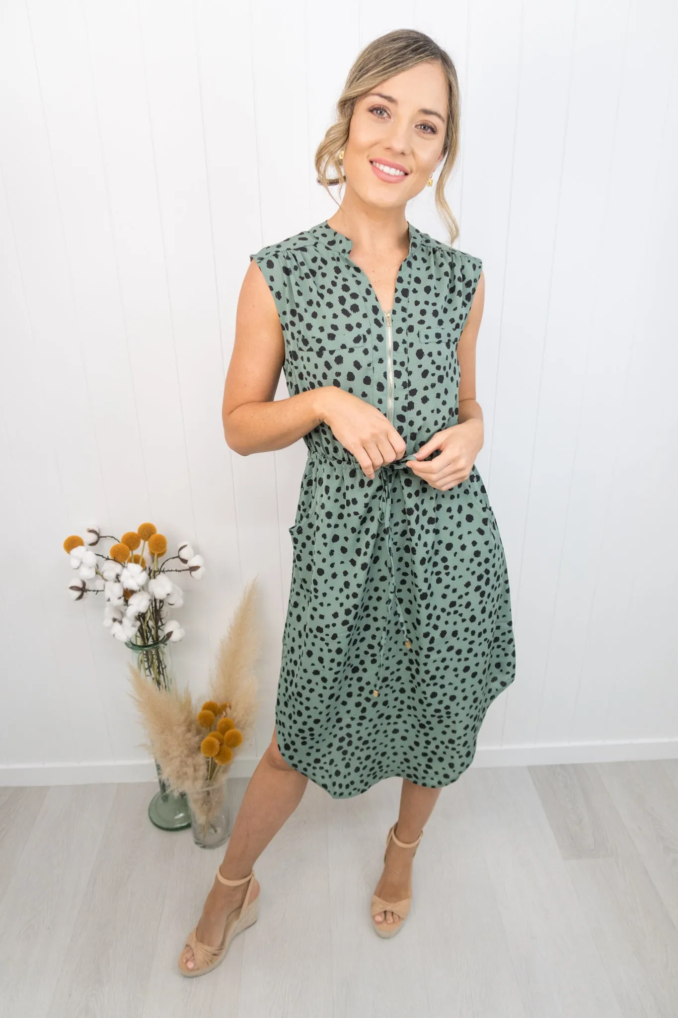 Frankie Dress -Sage