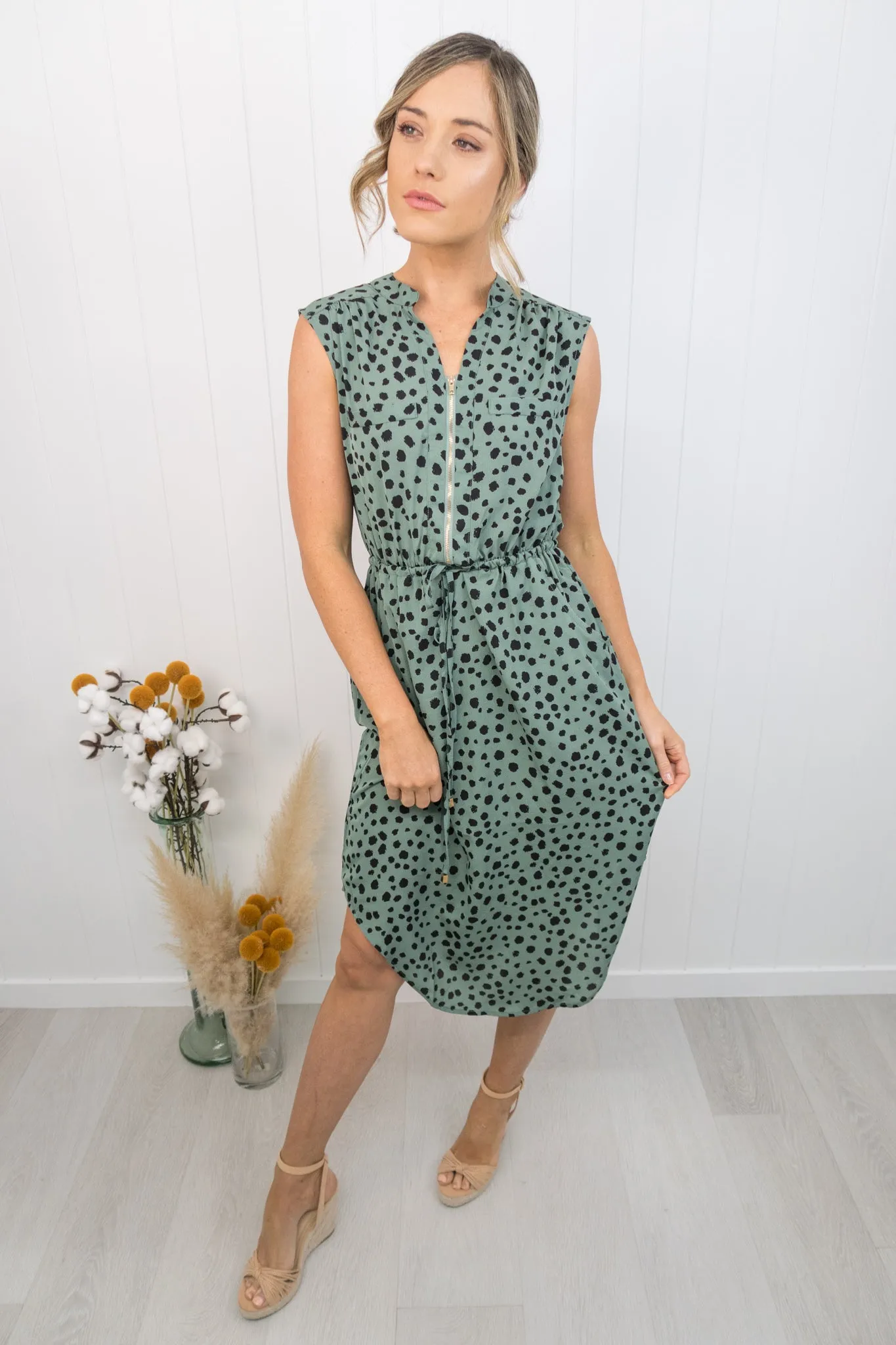Frankie Dress -Sage