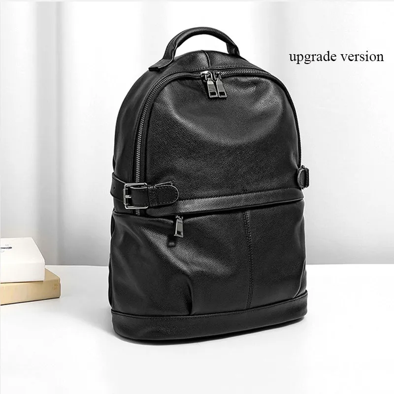Full Grain Leather Men Backpack Handmade Travel Backpack Laptop Backpack