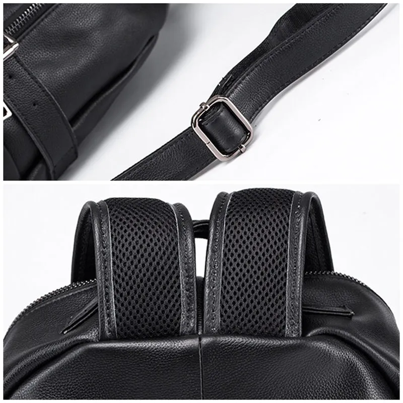 Full Grain Leather Men Backpack Handmade Travel Backpack Laptop Backpack