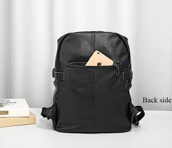 Full Grain Leather Men Backpack Handmade Travel Backpack Laptop Backpack
