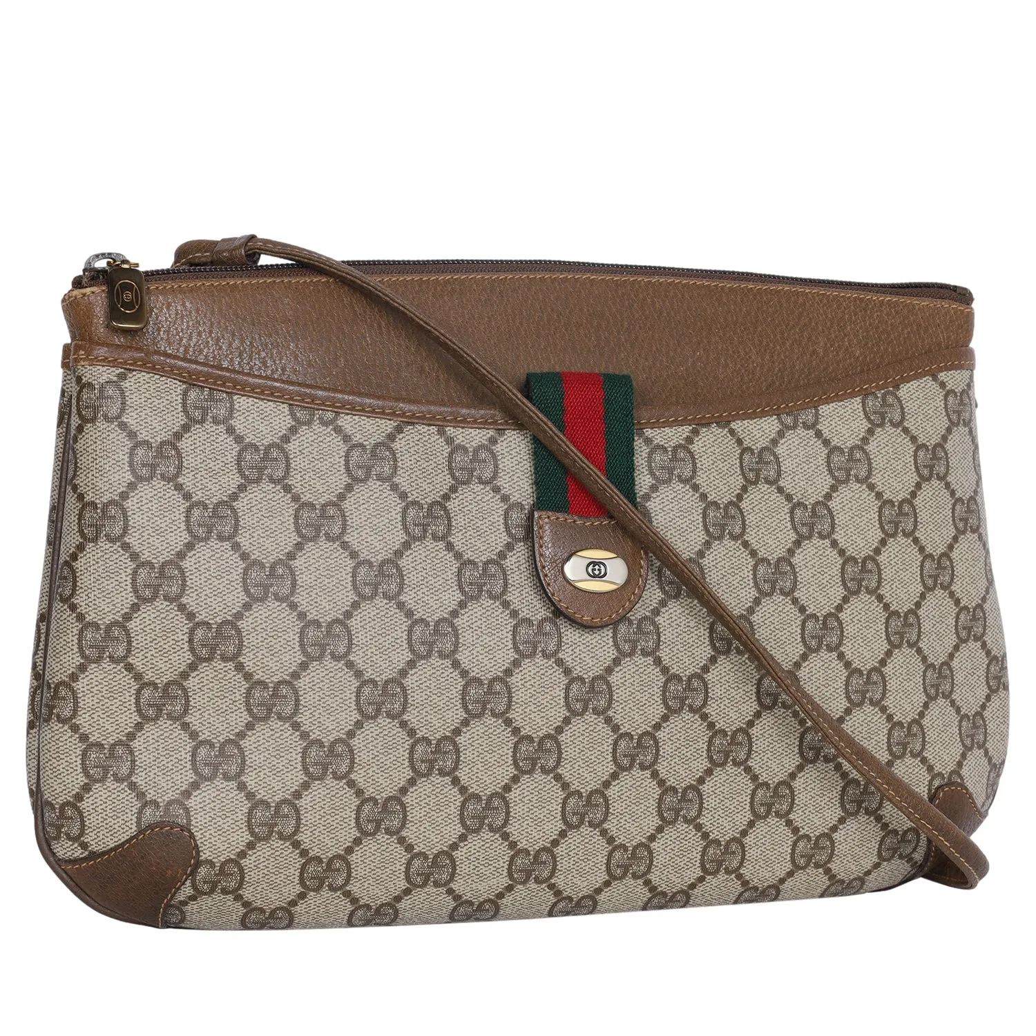 GG Supreme Monogram Web Ophidia Crossbody Bag