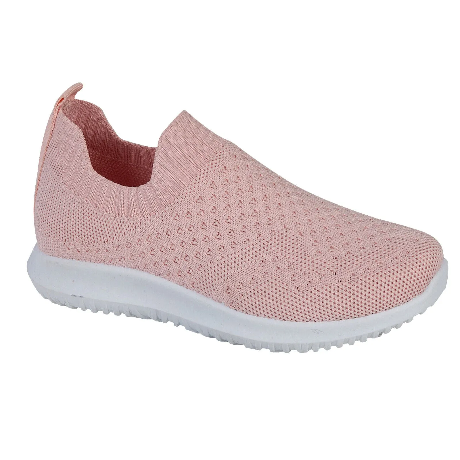GIRL SLIP ON TRAINERS KIDS CHILDRENS LIGHTWEIGHT WALKING RUNNING SNEAKERS SHOES  Slip-On Trainers (Girls)