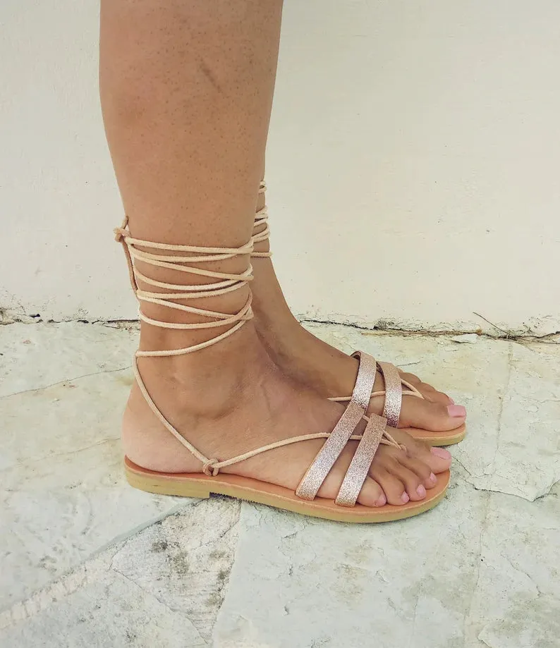 Gladiator Leather Vibram Sole Sandals