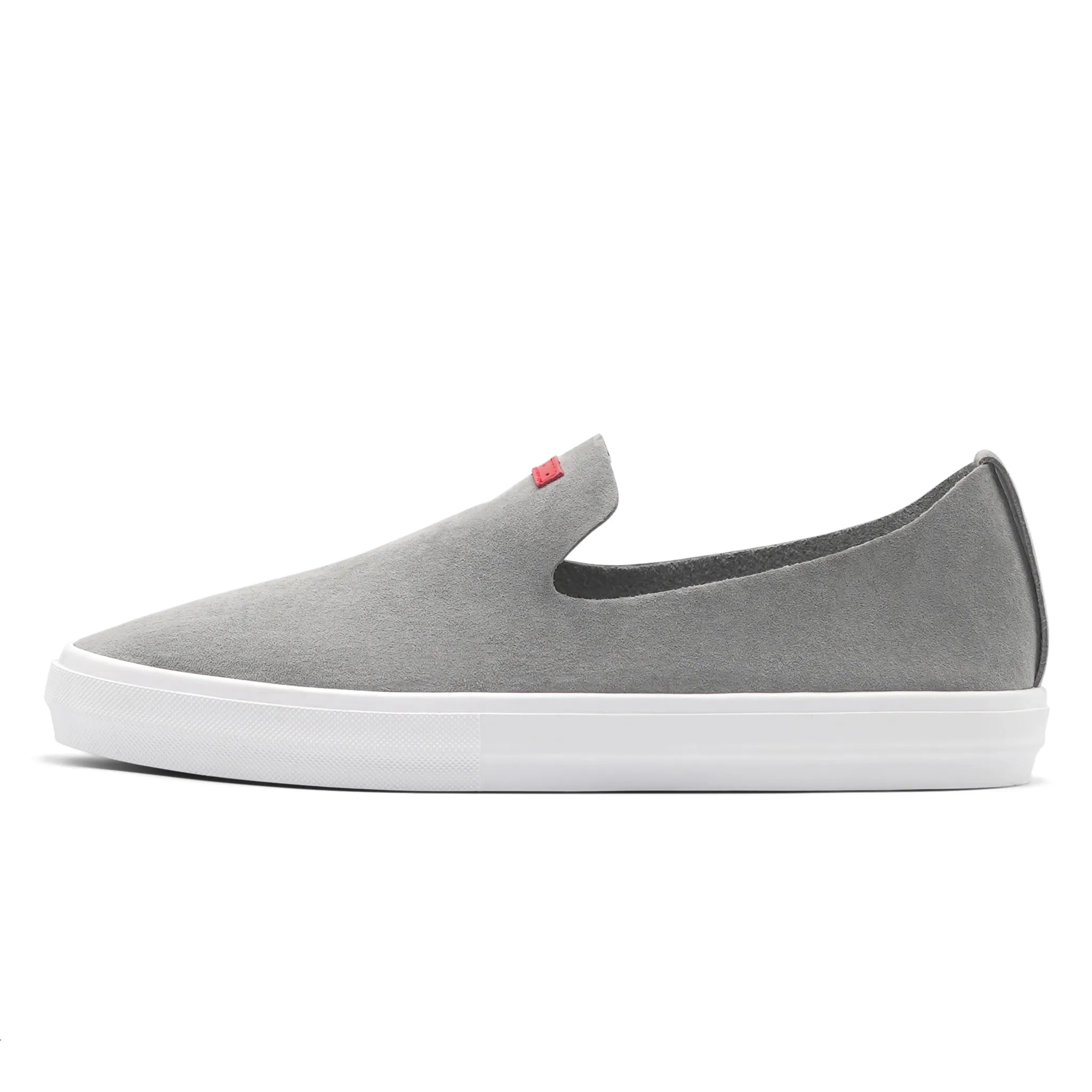 Glover / Dark Grey Pig Suede / White