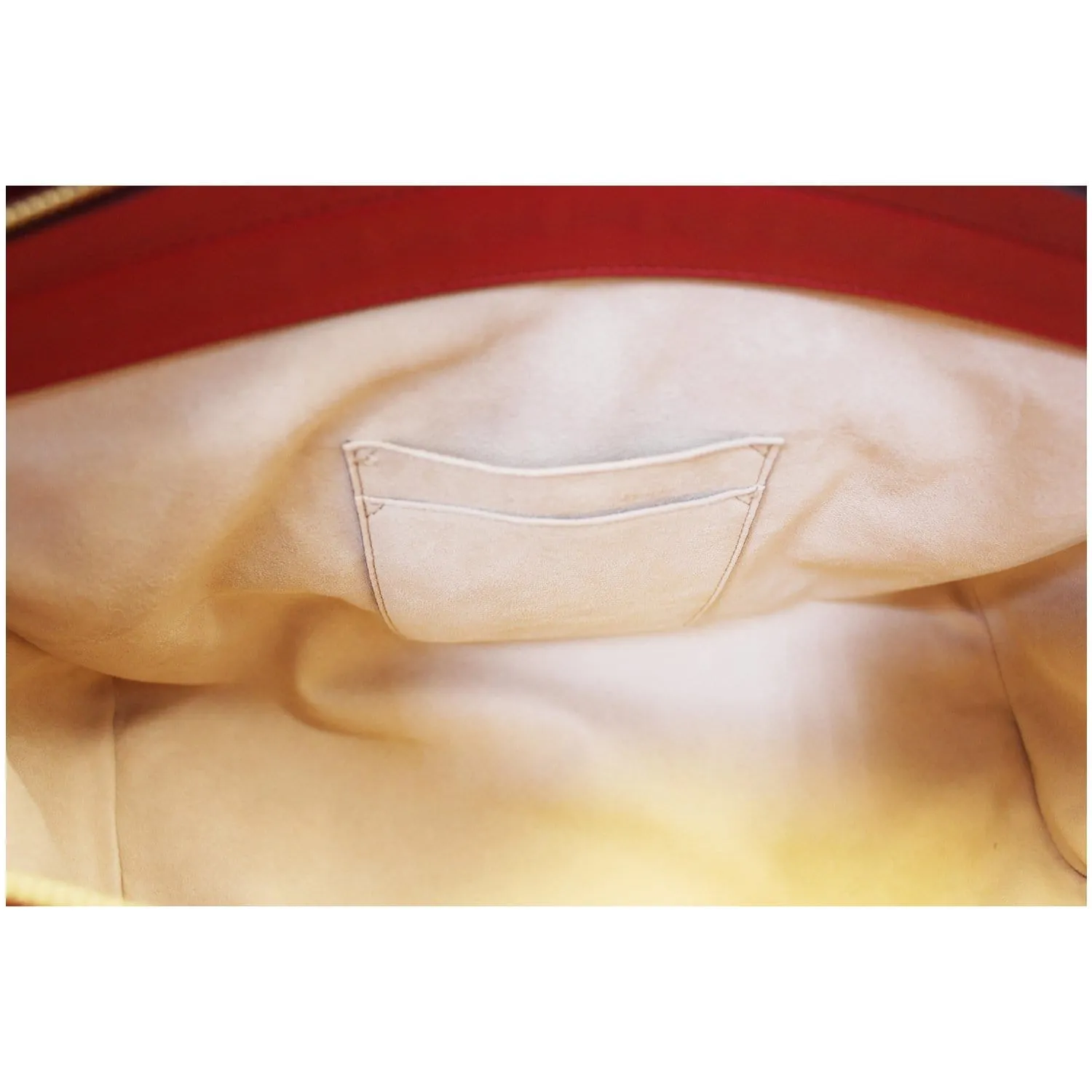 GUCCI Guccissima Leather Soft Signature Shoulder Bag Red