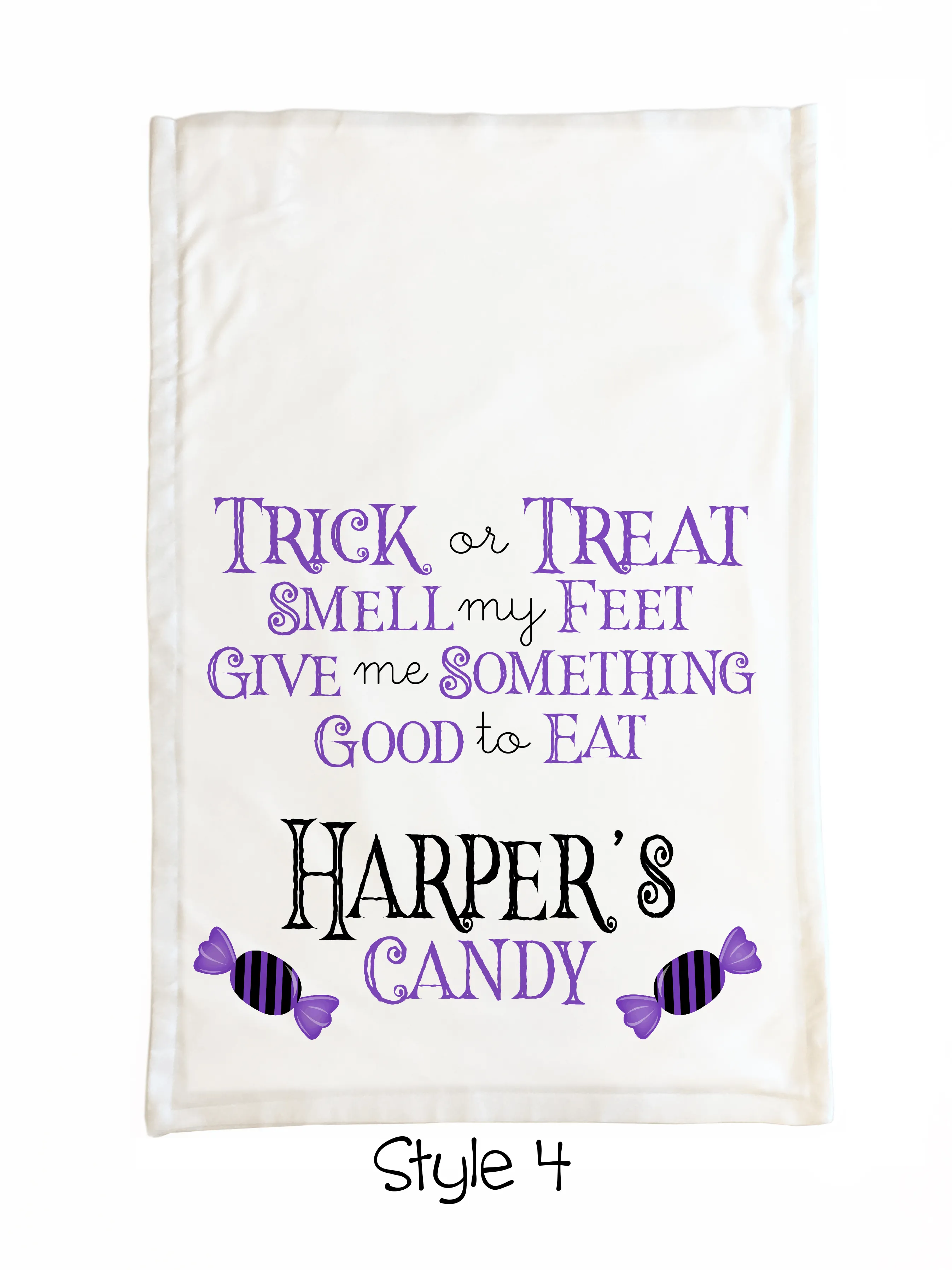 Halloween Trick or Treat Pillowcase Bags