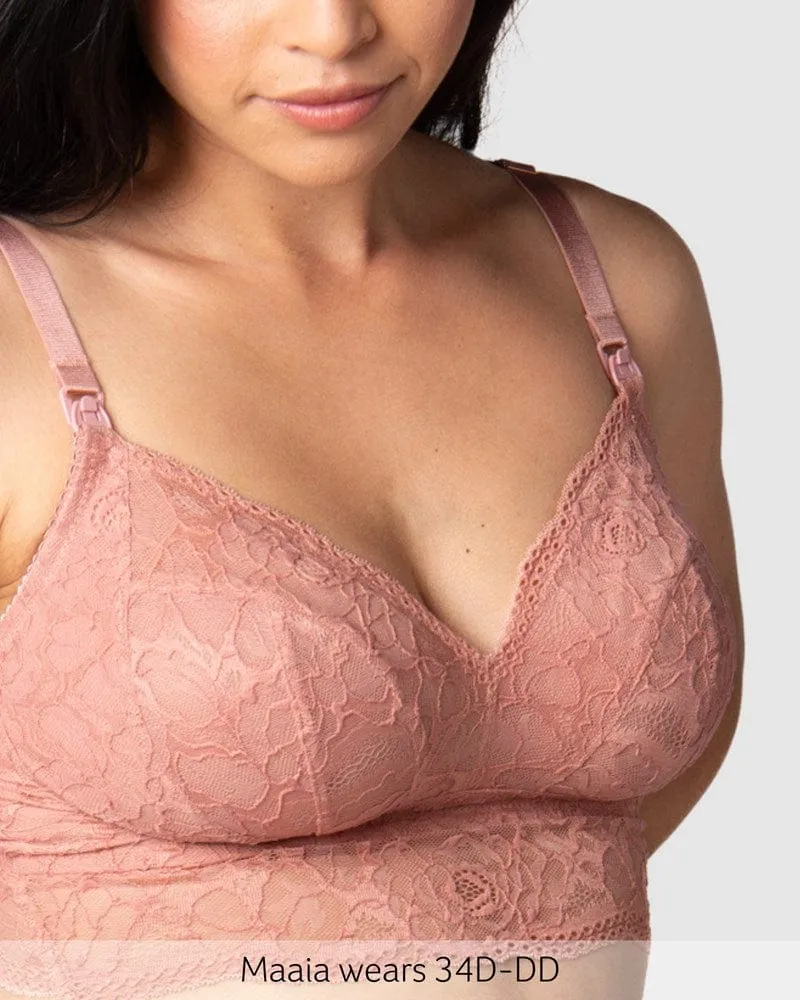 Heroine Multifit Nursing Bralette - Rose
