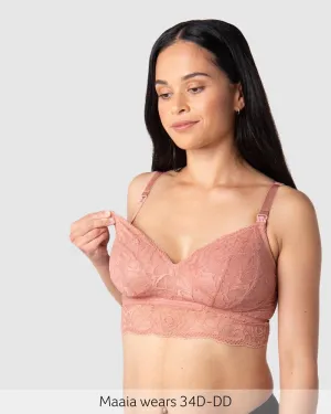 Heroine Multifit Nursing Bralette - Rose