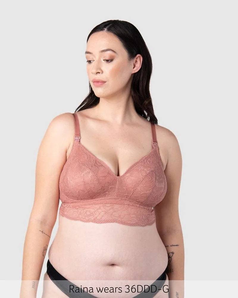 Heroine Multifit Nursing Bralette - Rose