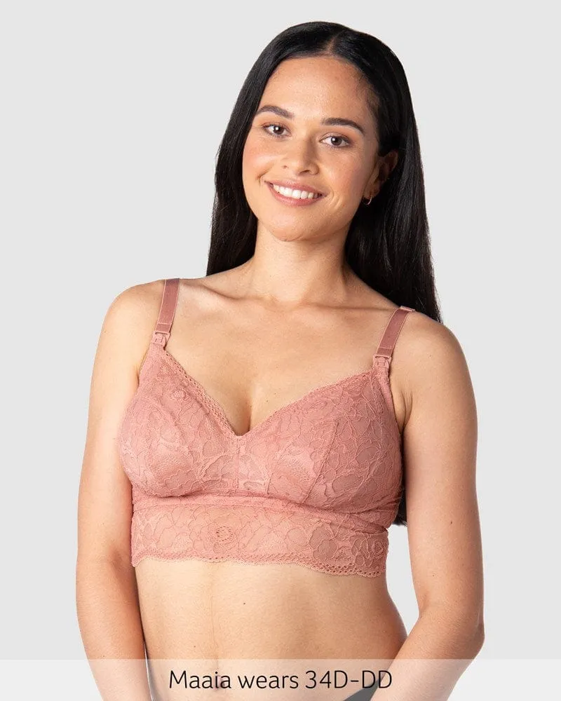 Heroine Multifit Nursing Bralette - Rose