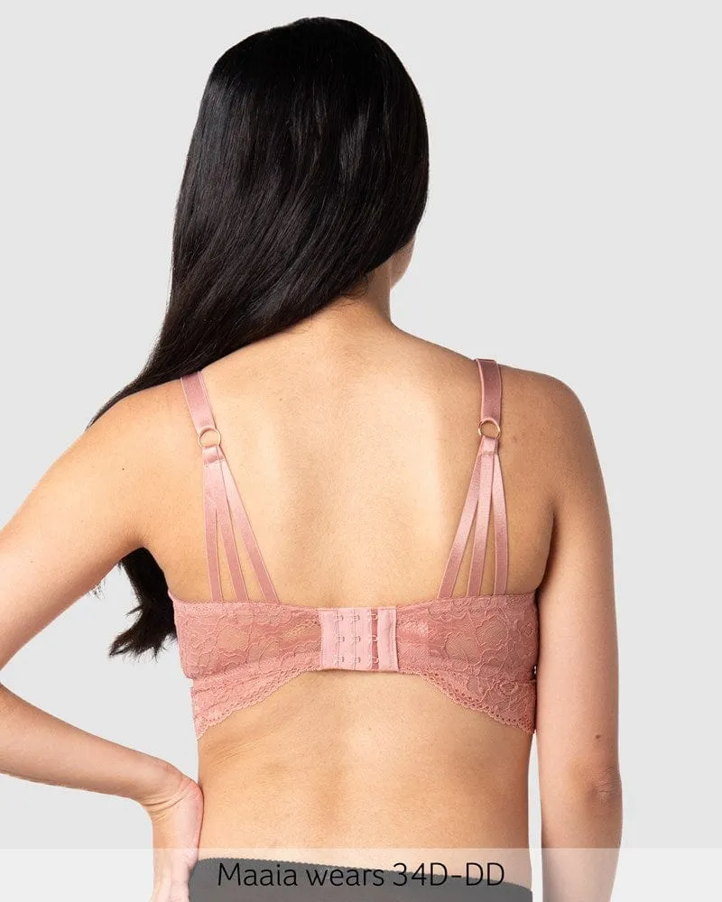 Heroine Multifit Nursing Bralette - Rose