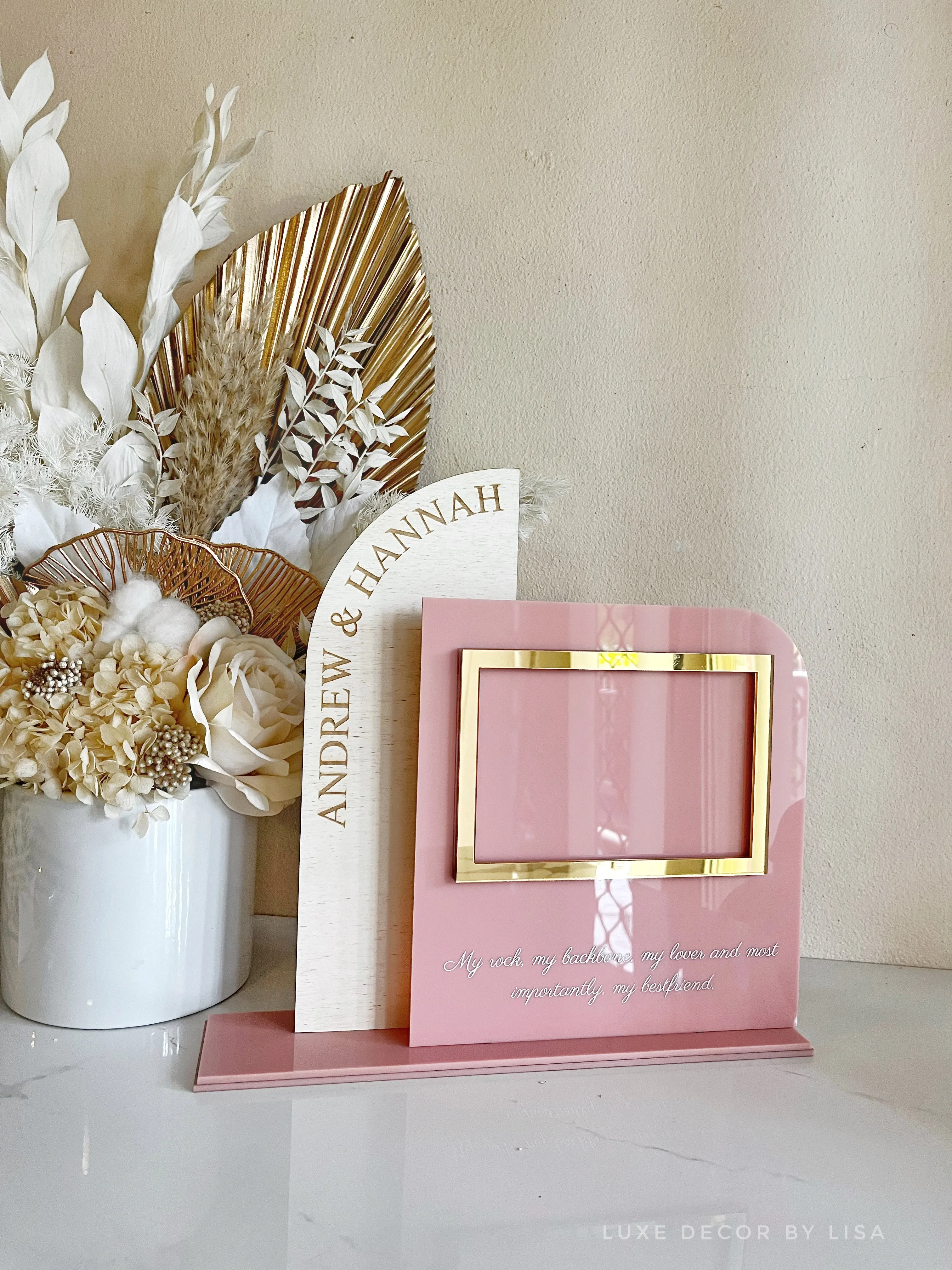 His & Hers Couples Photo Frame style 1
