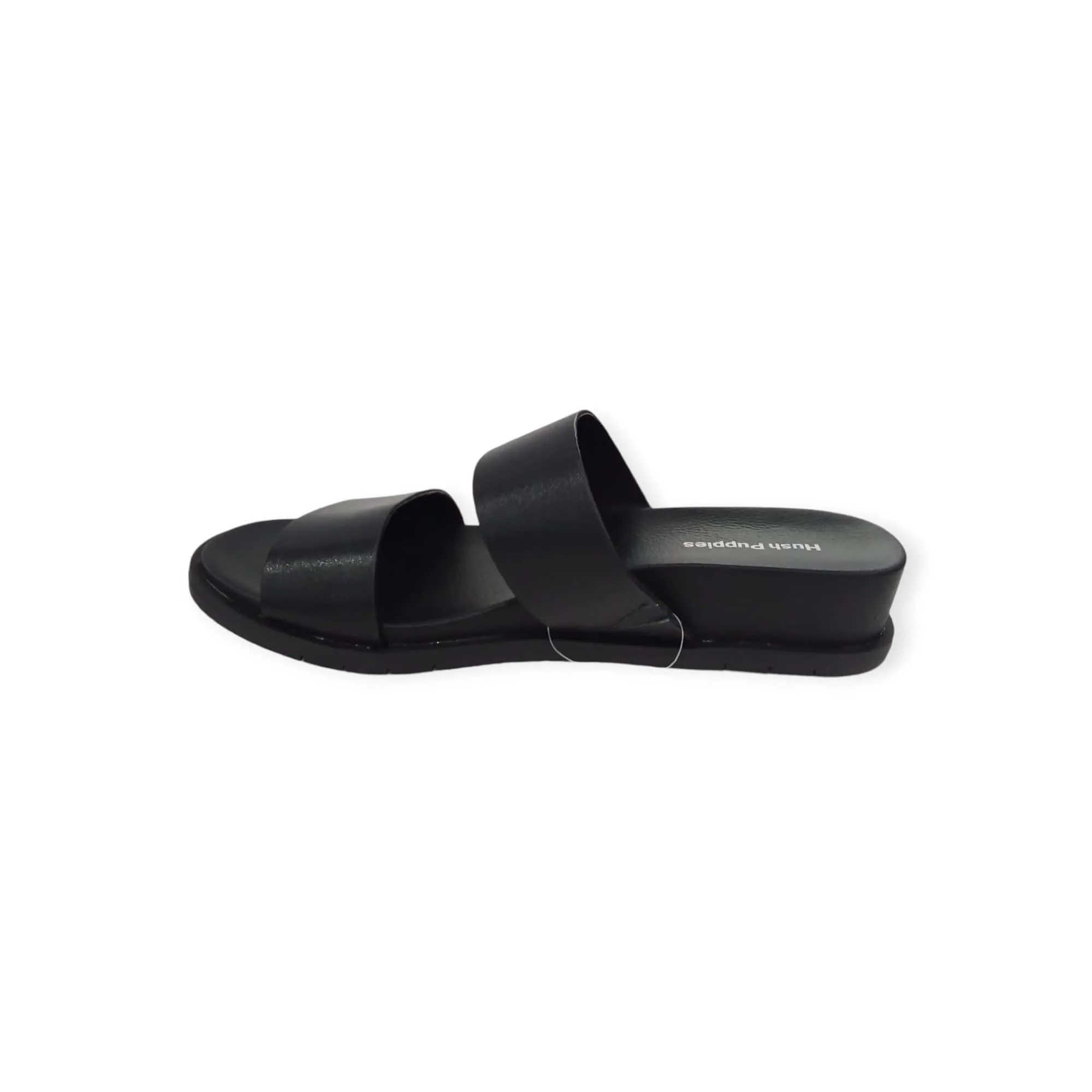Hush Puppies Edith Cow Leather Sandals Black