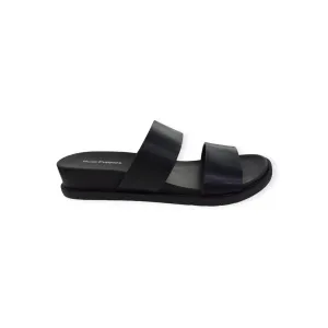 Hush Puppies Edith Cow Leather Sandals Black